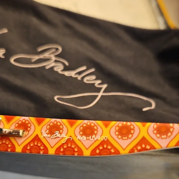 Vera Bradley Black and Orange Sunglasses - Picture 3 of 5